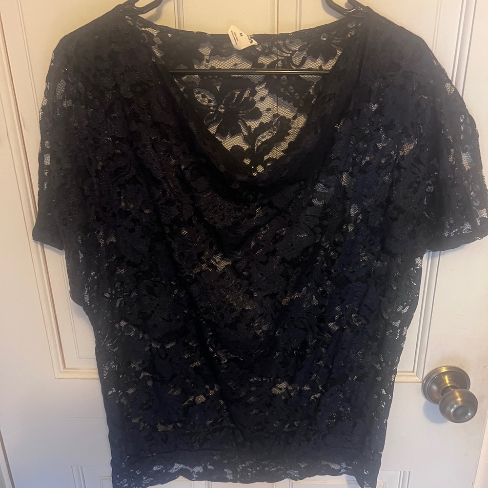 Express Black Lace Women's Blouse
